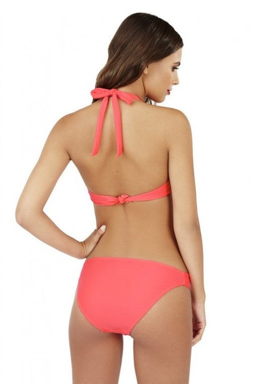 Nectarine Twist Front Push Up Bikini Set