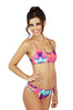 Multi Coloured Tie Dye Bikini Set