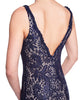 Angie - Figure Hugging Midnight Blue Lace Dress