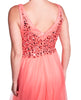 Cara - Beaded Bodice V-Neck Dress