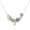 Silver Plated Champagne Glamour Charm Necklace