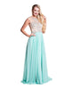 Ellie - Beaded Bodice With Full Mint Chiffon Skirt