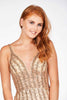 Eve - Champagne Gold Beaded Gown