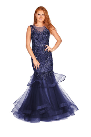 Lana - Backless Glitter Jersey Dress