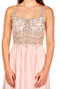 Katie - Beaded Blush Bodice With Full Chiffon Skirt.