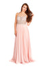 Katie - Beaded Blush Bodice With Full Chiffon Skirt.