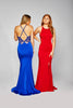 Kimberley - Stretch Jersey Gown With Strap Details