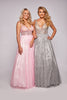 Leah - Glitter Patterned Ball Gown