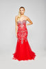 Lola - Slinky Fishtail Dress With Handed Beaded Crystals