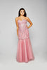 Lydia - Strapless Satin & Tulle Fishtail Dress