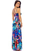 Tropical Print Multi Strap Maxi Dress
