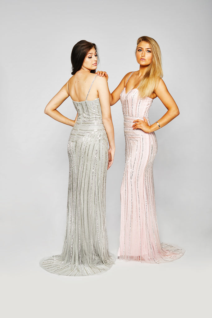 Piper - Hand Beaded Evening Gown