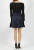 Navy Basic Ponte Skater Skirt