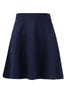 Navy Basic Ponte Skater Skirt