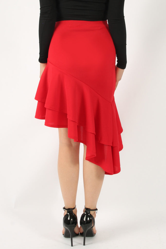 Midi Skirt Red