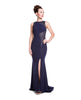 Skylar - Midnight Blue Glitter Jersey Dress