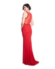 Skylar - Deep Red Glitter Jersey Dress