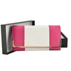 Fuschia Patchwork Metal Frame Purse