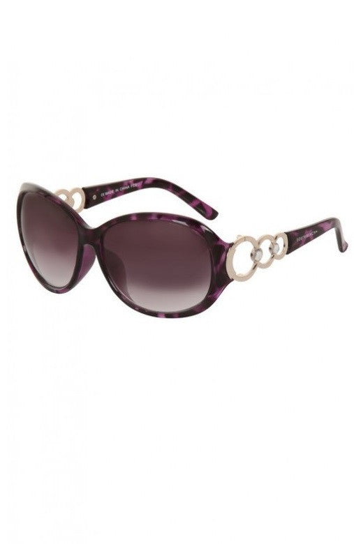 Fremont Purple Tortoiseshell Oversize Sunglasses