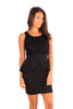 Black Lace Peplum Dress