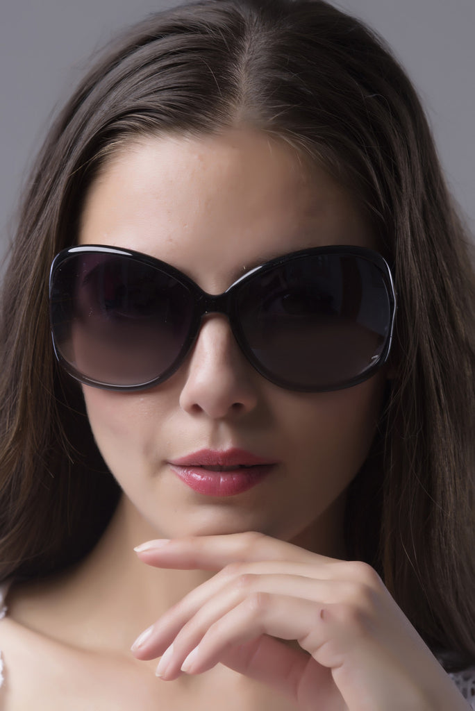 Auckland Black Oversize Sunglasses