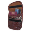 Brown Berber Leather Moroccan Travel Bag