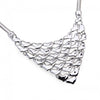 Silver Abstract Hearts Necklace